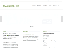 Tablet Screenshot of ecosenselighting.com